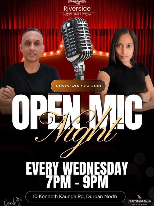 open mic night at the riverside grill durban
