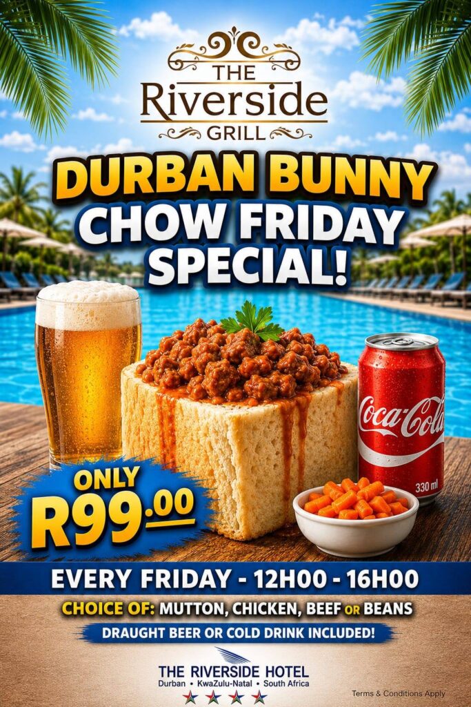 durban bunny chow friday special riverside grill