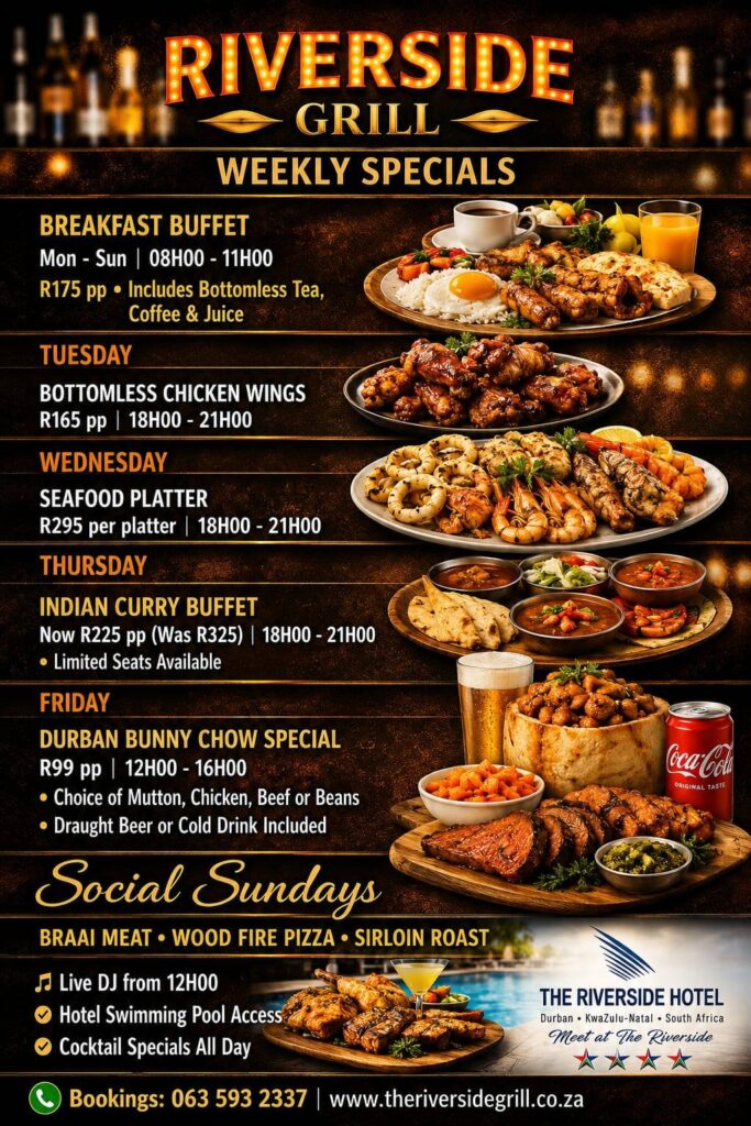 riverside grill weekly specials