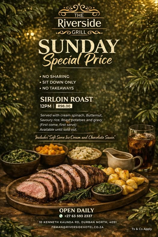 sunday special riverside grill