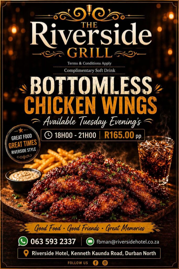 riverside grill tuesdays bottemless chicken wings